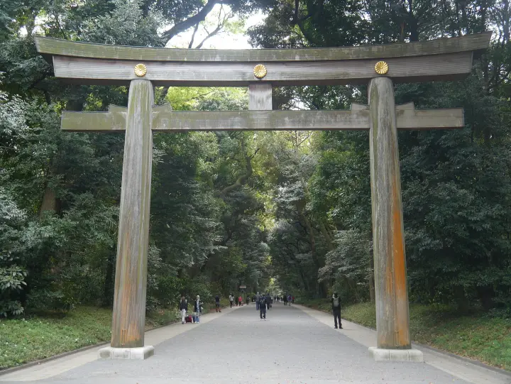 The great torii, Meiji Jingu